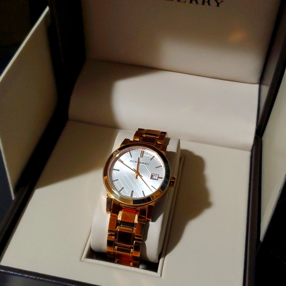 Burberrys Watch  BU9104 33mm Unisex Silver X Gold